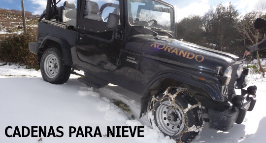 cadenas para nieve